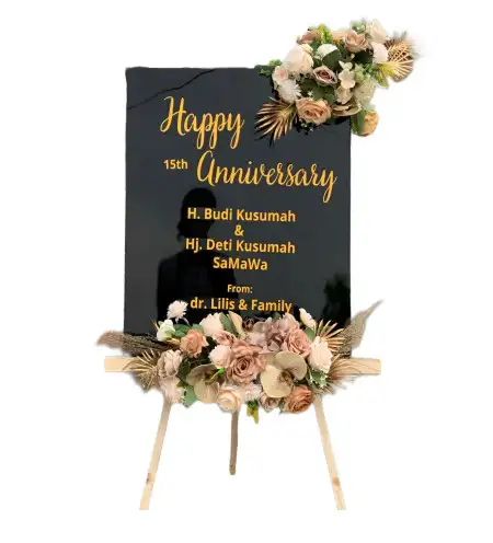 Papan Bunga Akrilik pancatengah